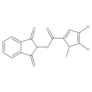 1,3-dioxo-2,3-dihydro-1H-isoindol-2-yl 4,5-dichloro-1-methyl-1H-pyrrole-2-carboxylate结构式