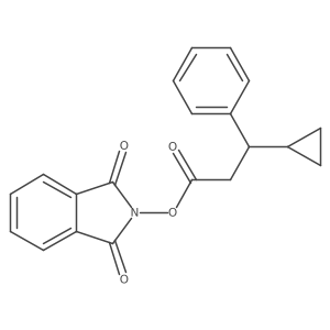 1,3-dioxo-2,3-dihydro-1H-isoindol-2-yl 3-cyclopropyl-3-phenylpropanoate Structure
