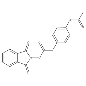 1,3-Dihydro-1,3-dioxo-2H-isoindol-2-yl 4-(acetyloxy)benzeneacetate结构式