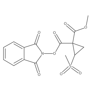1-(1,3-dioxo-2,3-dihydro-1H-isoindol-2-yl) 1-methyl 2-methanesulfonylcyclopropane-1,1-dicarboxylate结构式