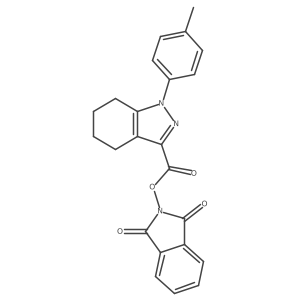 1,3-dioxo-2,3-dihydro-1H-isoindol-2-yl 1-(4-methylphenyl)-4,5,6,7-tetrahydro-1H-indazole-3-carboxylate结构式