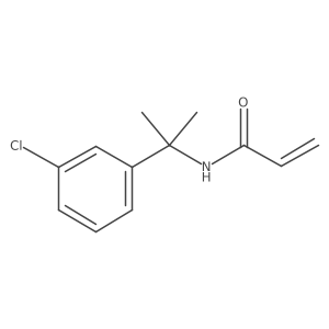 N-[2-(3-Chlorophenyl)propan-2-yl]prop-2-enamide结构式