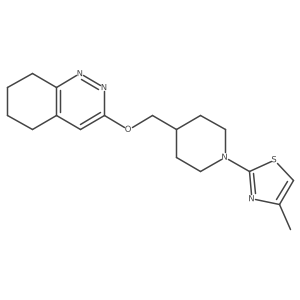 4-Methyl-2-(4-(((5,6,7,8-tetrahydrocinnolin-3-yl)oxy)methyl)piperidin-1-yl)thiazole Structure