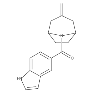 5-{3-methylidene-8-azabicyclo[3.2.1]octane-8-carbonyl}-1H-indole结构式