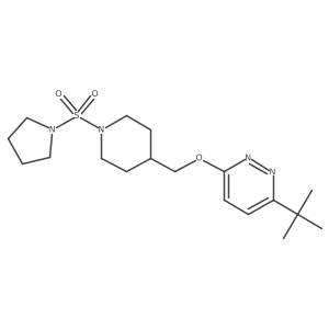 3-Tert-butyl-6-{[1-(pyrrolidine-1-sulfonyl)piperidin-4-yl]methoxy}pyridazine Structure