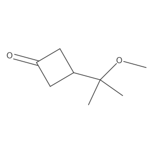 3-(2-Methoxypropan-2-yl)cyclobutan-1-one结构式