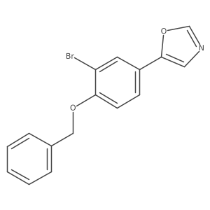 5-(4-(Benzyloxy)-3-bromophenyl)oxazole结构式