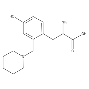 Tyrosine, 2-(piperidinomethyl)-结构式