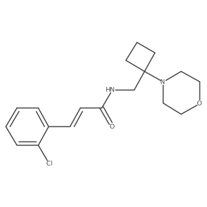 (E)-3-(2-Chlorophenyl)-N-[(1-morpholin-4-ylcyclobutyl)methyl]prop-2-enamide结构式