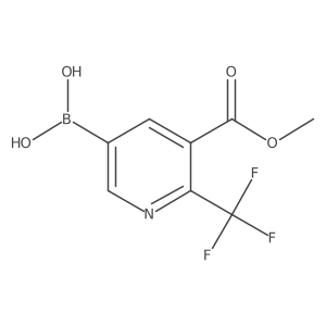 (5-(Methoxycarbonyl)-6-(trifluoromethyl)pyridin-3-yl)boronic acid结构式