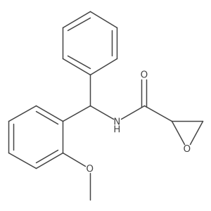 N-[(2-methoxyphenyl)(phenyl)methyl]oxirane-2-carboxamide结构式