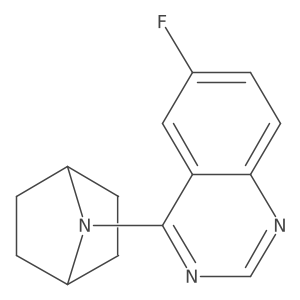 4-(7-Azabicyclo[2.2.1]heptan-7-yl)-6-fluoroquinazoline结构式