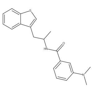 N-[1-(1-Benzothiophen-3-yl)propan-2-yl]-3-(dimethylamino)benzamide Structure