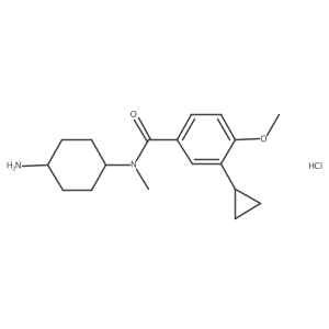 N-(4-Aminocyclohexyl)-3-cyclopropyl-4-methoxy-N-methylbenzamide;hydrochloride Structure