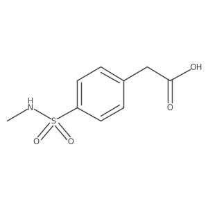 2-[4-(Methylsulfamoyl)phenyl]acetic acid Structure