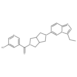 5-(5-{3-Ethyl-[1,2,4]triazolo[4,3-b]pyridazin-6-yl}-octahydropyrrolo[3,4-c]pyrrole-2-carbonyl)pyridin-3-ol结构式