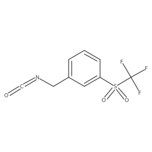 1-(Isocyanatomethyl)-3-trifluoromethanesulfonylbenzene Structure