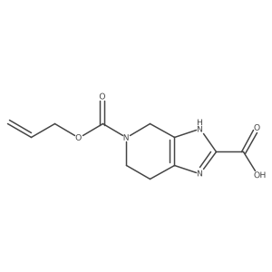5-[(prop-2-en-1-yloxy)carbonyl]-1H,4H,5H,6H,7H-imidazo[4,5-c]pyridine-2-carboxylic acid结构式
