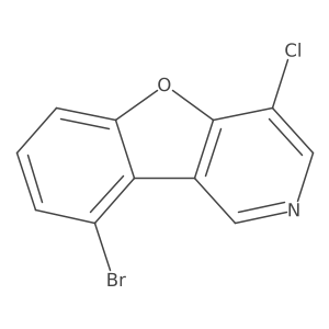 9-Bromo-4-chlorobenzofuro[3,2-c]pyridine结构式