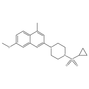2-[4-(Cyclopropanesulfonyl)piperazin-1-yl]-7-methoxy-4-methylquinoline Structure