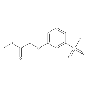 Methyl 2-(3-(chlorosulfonyl)phenoxy)acetate结构式