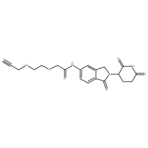 Lenalidomide-5'-acetamido-O-PEG1-propargyl Structure
