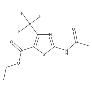 Ethyl 2-acetamido-4-(trifluoromethyl)thiazole-5-carboxylate Structure