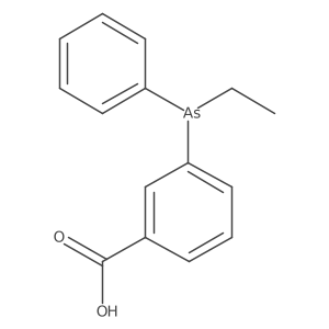 (+)-3-(Ethylphenylarsino)benzoic acid Structure