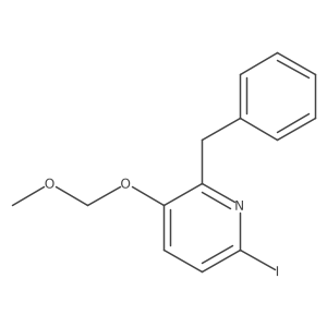 2-Benzyl-3-methoxymethyloxy-6-iodopyridine结构式
