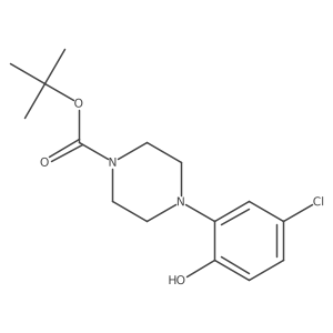 Tert-butyl 4-(5-chloro-2-hydroxyphenyl)piperazine-1-carboxylate结构式