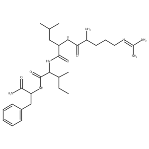L-Phenylalaninamide, L-arginyl-L-leucyl-L-isoleucyl- Structure