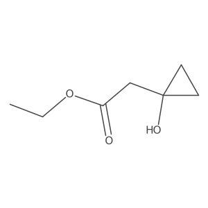 Ethyl 2-(1-hydroxycyclopropyl)acetate Structure
