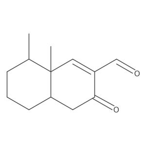 (4aR,8S,8aR)-8,8a-dimethyl-3-oxo-4,4a,5,6,7,8-hexahydronaphthalene-2-carbaldehyde Structure