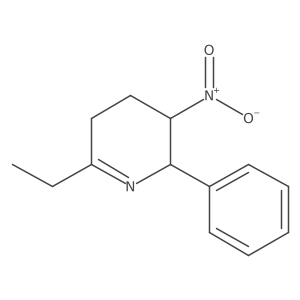 6-Ethyl-3-nitro-2-phenyl-2,3,4,5-tetrahydro-pyridine结构式