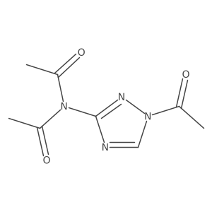 N-Acetyl-N-(1-acetyl-1H-1,2,4-triazol-3-yl)acetamide Structure