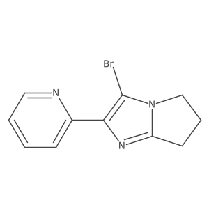 3-bromo-2-pyridin-2-yl-6,7-dihydro-5H-pyrrolo[1,2-a]imidazole Structure