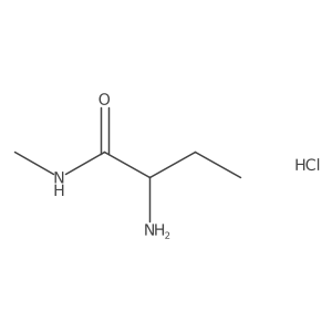 2-Amino-N-methylbutanamide hydrochloride结构式