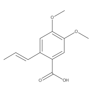 4,5-Dimethoxy-2-(1-propen-1-yl)benzoic acid结构式