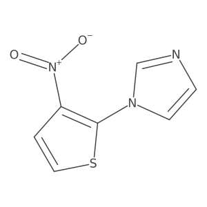 1-(3-nitrothiophen-2-yl)-1H-imidazole结构式