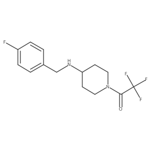 N-(4-fluorobenzyl)-1-(trifluoroacetyl)piperidin-4-amine结构式