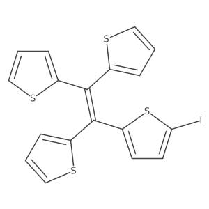 2,2',2''-(2-(5-Iodothiophen-2-yl)ethene-1,1,2-triyl)trithiophene Structure