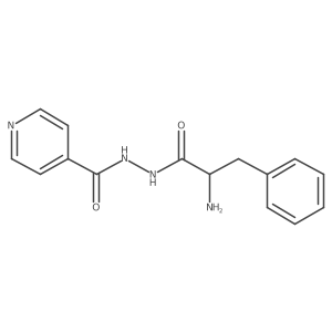 4-Pyridinecarboxylic acid, 2-[(2S)-2-amino-1-oxo-3-phenylpropyl]hydrazide Structure