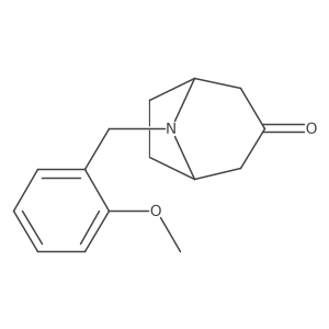8-[(2-Methoxyphenyl)methyl]-8-azabicyclo[3.2.1]octan-3-one Structure