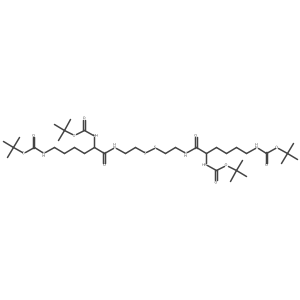 1,24-Bis(1,1-dimethylethyl) (7S,18S)-7,18-bis[[(1,1-dimethylethoxy)carbonyl]amino]-8,17-dioxo-12,13-dithia-2,9,16,23-tetraazatetracosanedioate结构式
