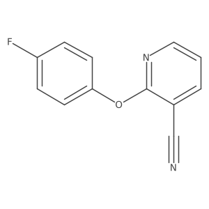 2-(4-Fluorophenoxy)pyridine-3-carbonitrile Structure