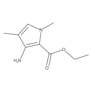 Ethyl 3-amino-1,4-dimethyl-1H-pyrrole-2-carboxylate Structure