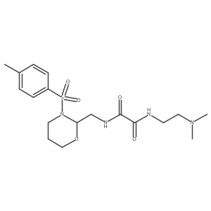 N1-(2-(dimethylamino)ethyl)-N2-((3-tosyl-1,3-oxazinan-2-yl)methyl)oxalamide Structure