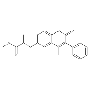 methyl 2-[(4-methyl-2-oxo-3-phenyl-2H-chromen-6-yl)oxy]propanoate结构式