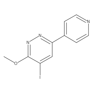 4-Iodo-3-methoxy-6-pyridin-4-yl-pyridazine结构式