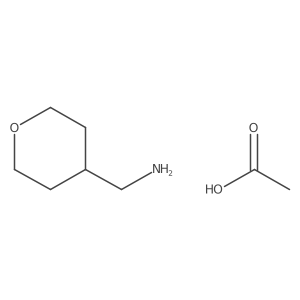 Acetic acid;oxan-4-ylmethanamine Structure